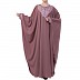 Kaftan abaya with Chikan embroidery work- Puce Pink Kaftan abaya with Chikan embroidery work- Puce Pink
